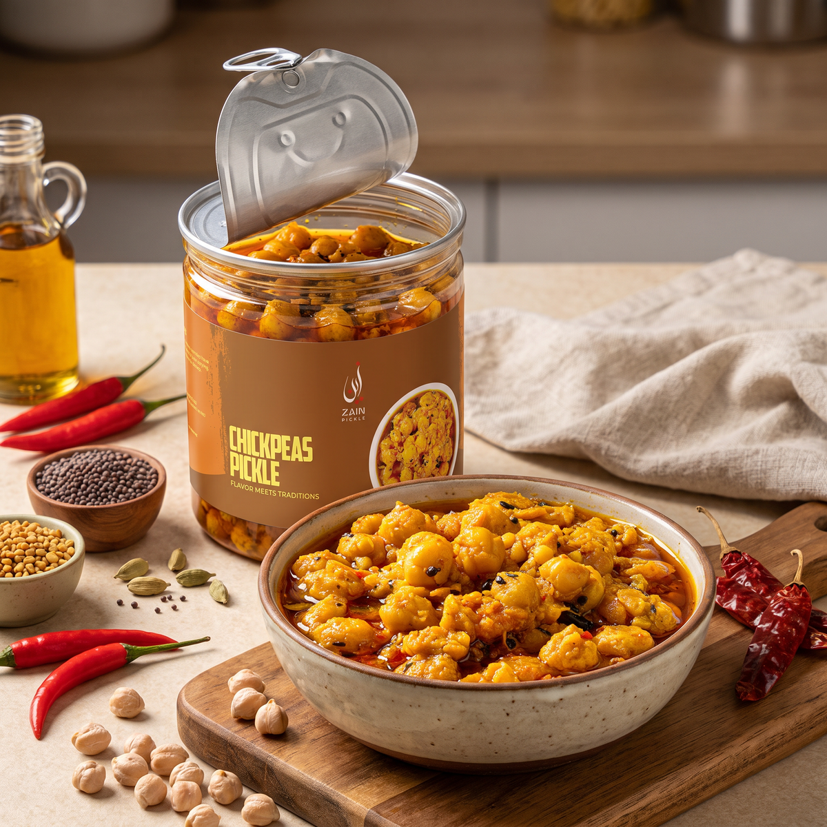 Chickpeas Masala Pickle
