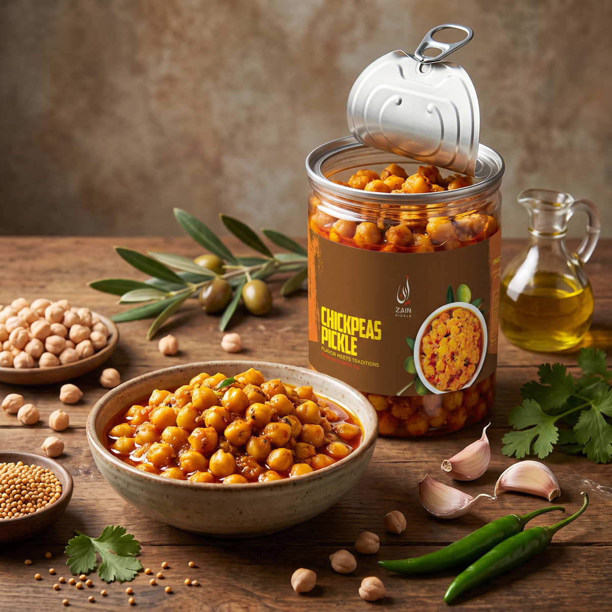 Chickpeas Masla Pickle (Olive Oil)