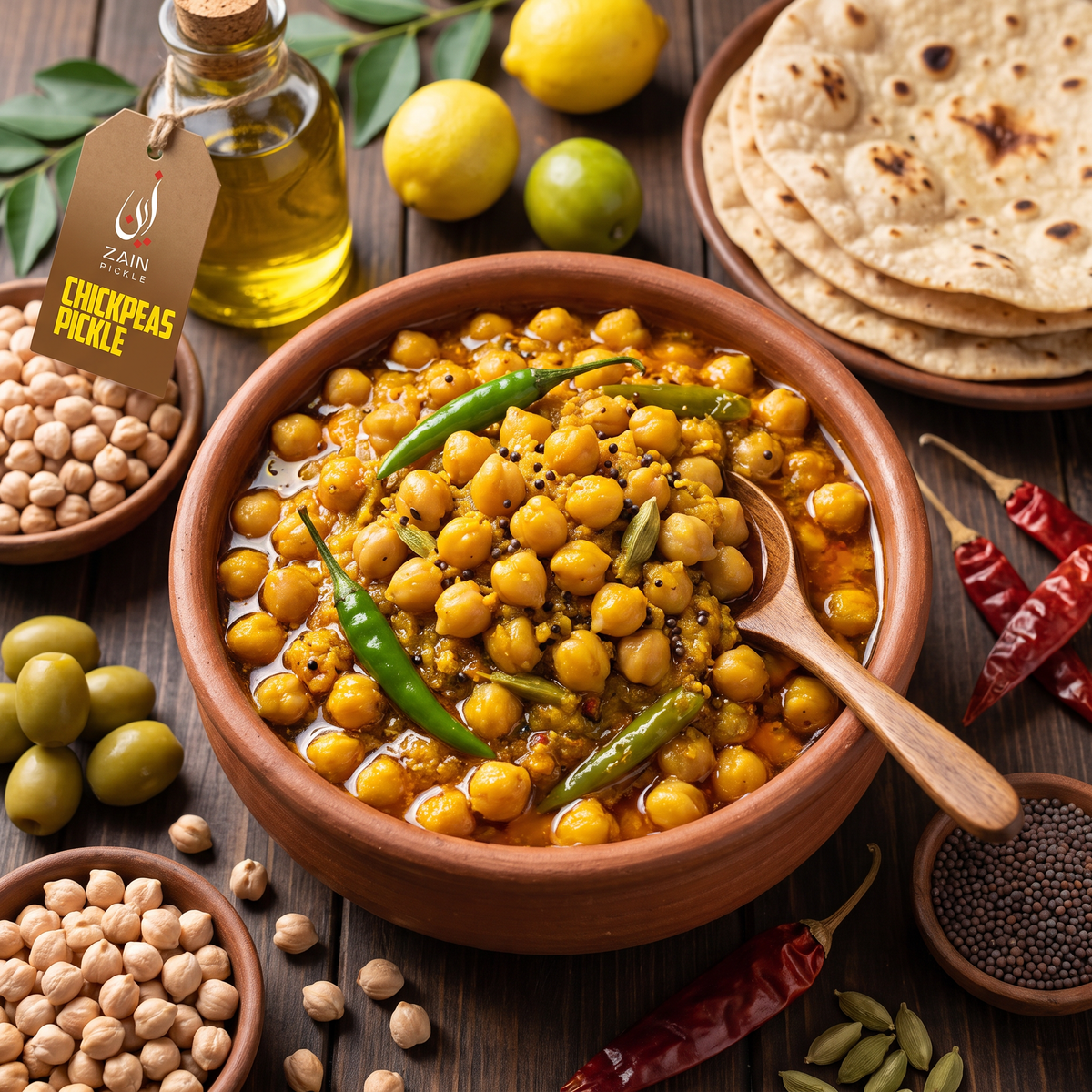 Chickpeas Masla Pickle (Olive Oil)