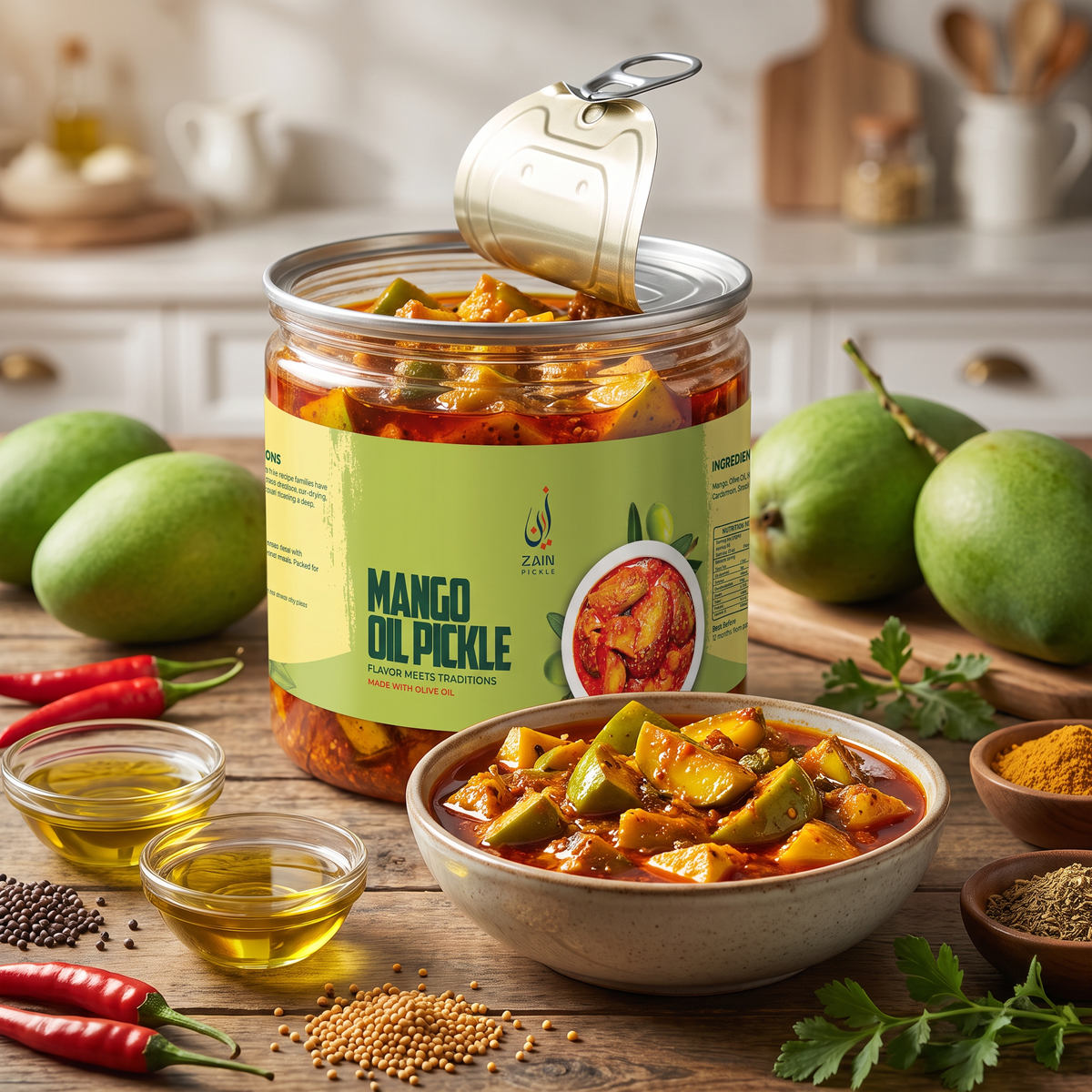 Mango Oil Pickle (Olive Oil)