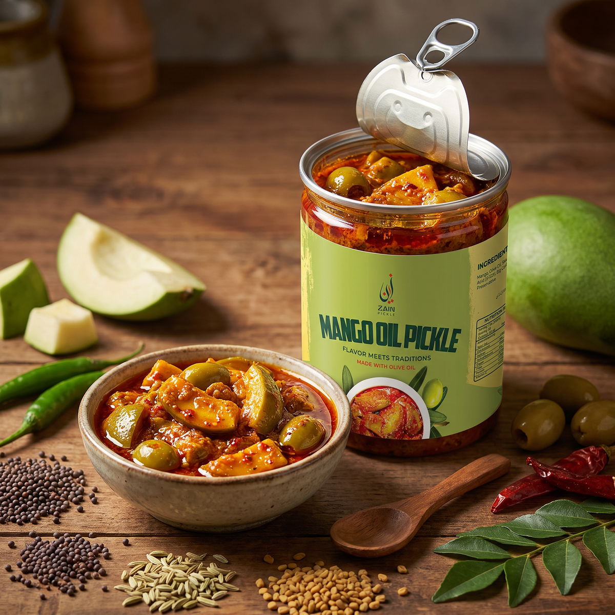 Mango Oil Pickle (Olive Oil)