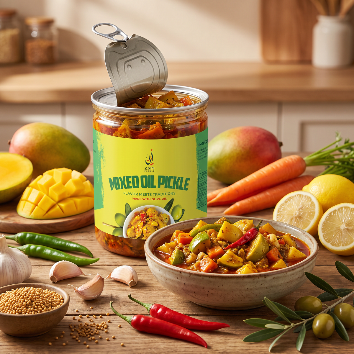 Mixed Oil Pickle (Olive Oil)