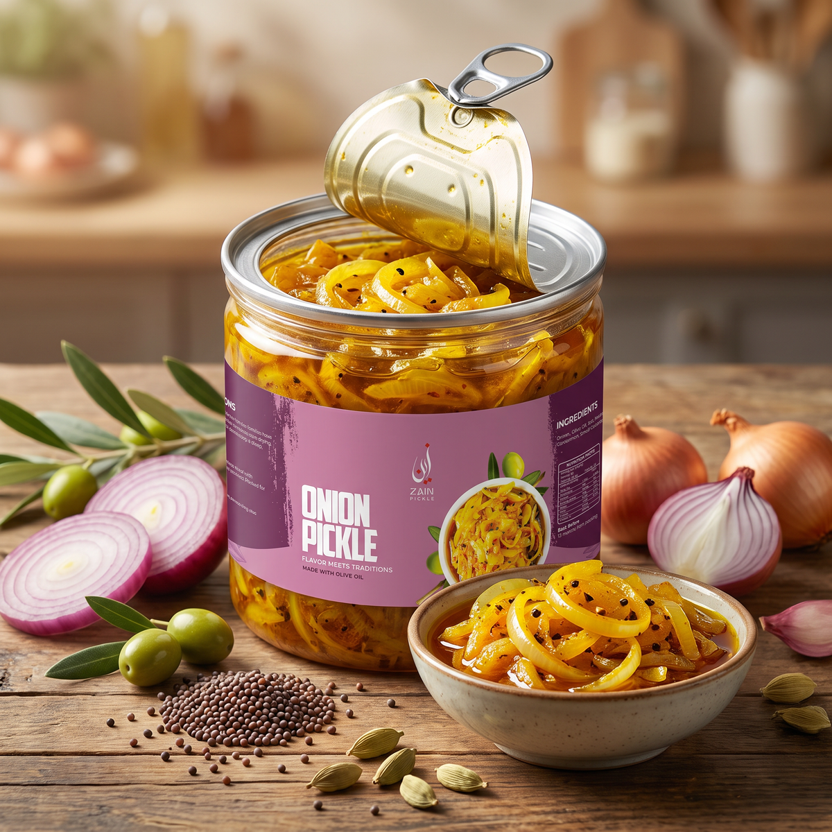 Onion Pickle (Olive Oil)